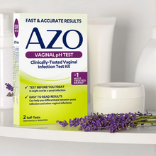 AZO Vaginal pH Test Kit, Clinically-Tested Vaginal Infection Test Kit, 2 Self-Tests AZO