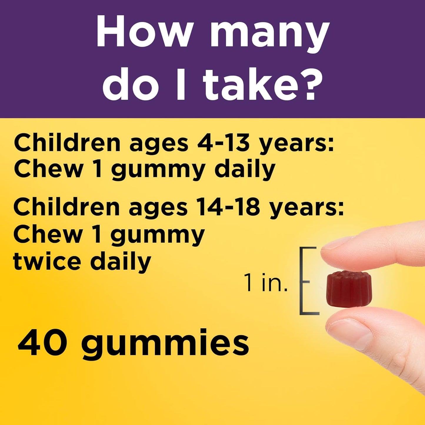 Nature Made Kids First Elderberry with Vitamin C and Zinc, 40 Elderberry Gummies
