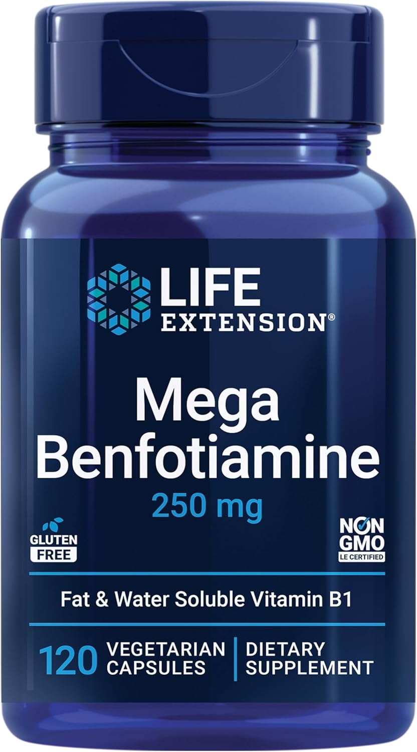 Life Extension Mega Benfotiamine, 250 mg - 120 Capsules