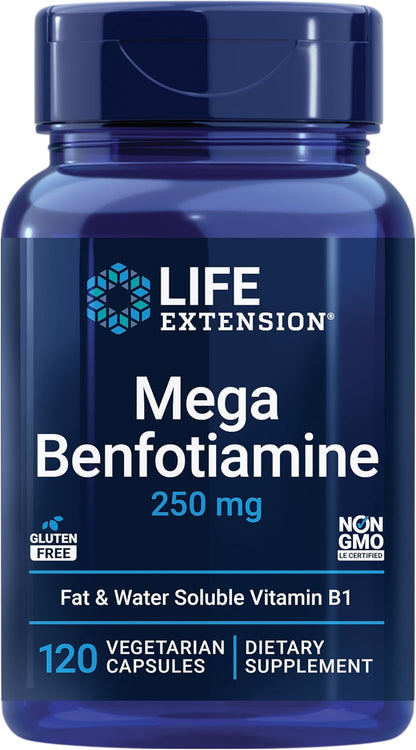 Life Extension Mega Benfotiamine, 250 mg - 120 Capsules