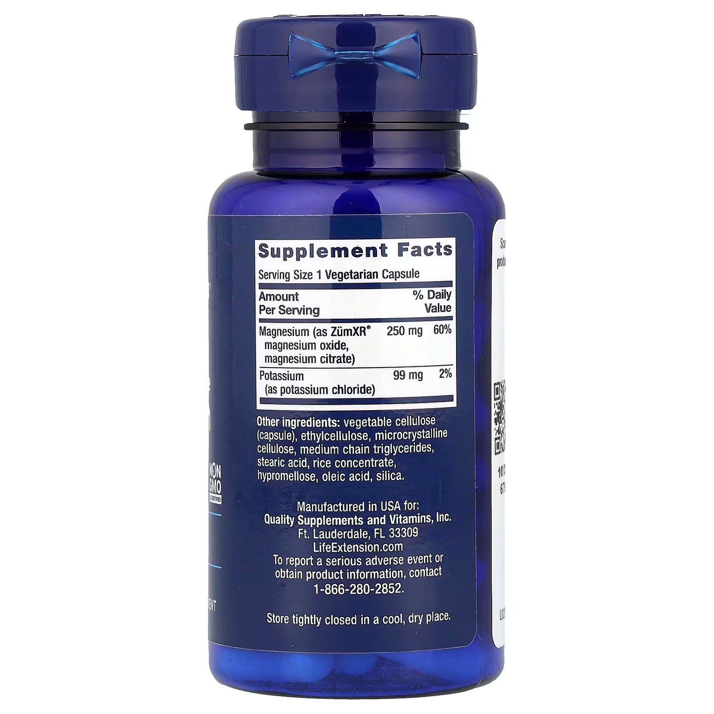 Life Extension Potassium with Extend-Release Magnesium, 60 capsules