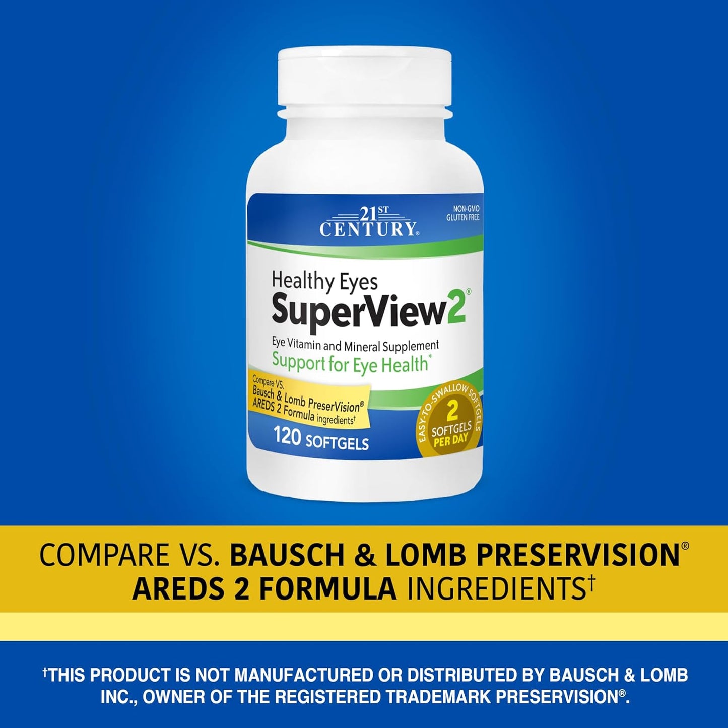 21st Century Healthy Eyes SuperView2 Softgels (120 Count)