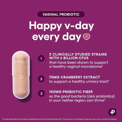 Physician's CHOICE Vaginal Probiotics (6 billion CFU) for Women - 30 capsules