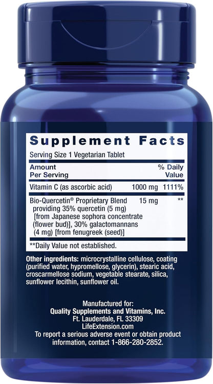 Life Extension Vitamin C and Bio-Quercetin®, 60 Tablets