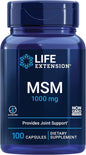 Life Extension MSM, 1000 mg, 100 Capsules