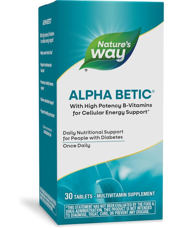 Nature's Way Alpha betic Multivitamin, Energy Support, 30 Count