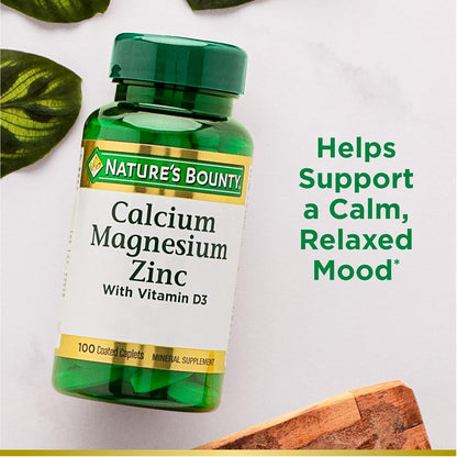 Nature's Bounty Calcium-Magnesium-Zinc 100 Caplets