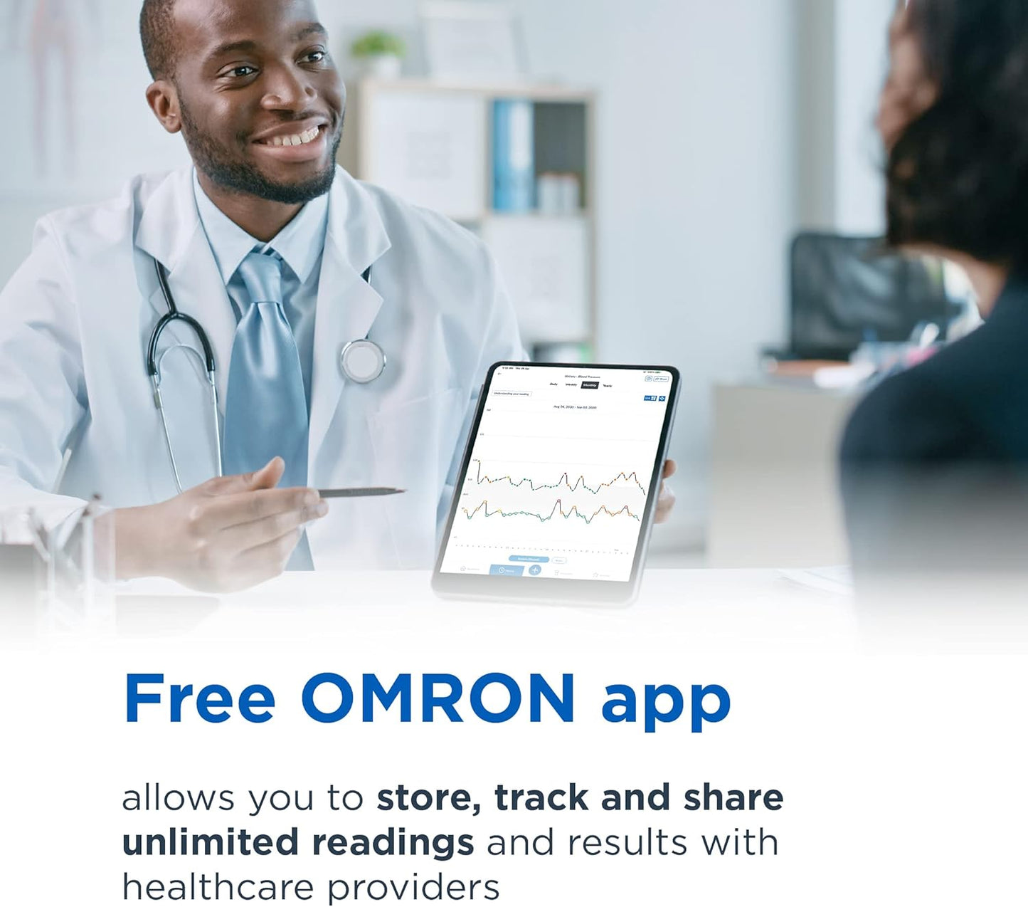 OMRON Evolv Bluetooth Wireless Upper Arm Blood Pressure Monitor with Portable, One-piece Design – Works with Alexa