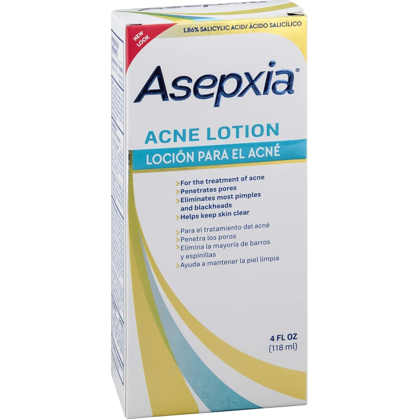 Asepxia Acne Lotion with Salicylic Acid, Pimples and Blackheads, 4 fl oz