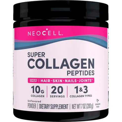 Neocell Collagen Powder, 10g Collagen Peptides per Serving, Healthy Hair, Skin, Nails & Joints, Unflavored, 7 Oz