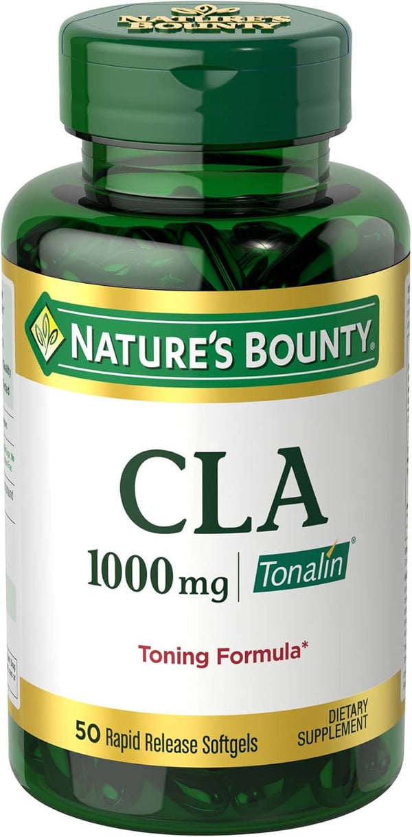 Nature's Bounty Tonalin Pills 1000 mg, 50 Rapid Release Softgels Nature's Bounty