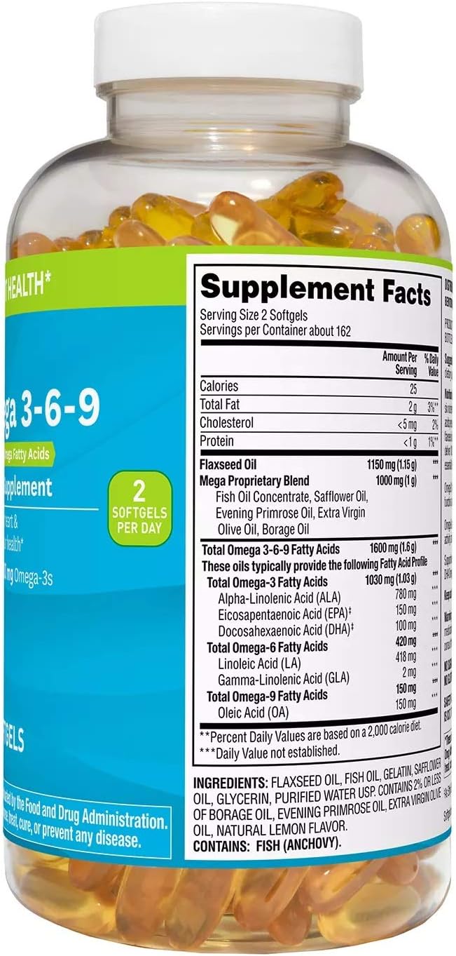 Member's Mark Omega 3-6-9 Dietary Supplement (325 ct.)