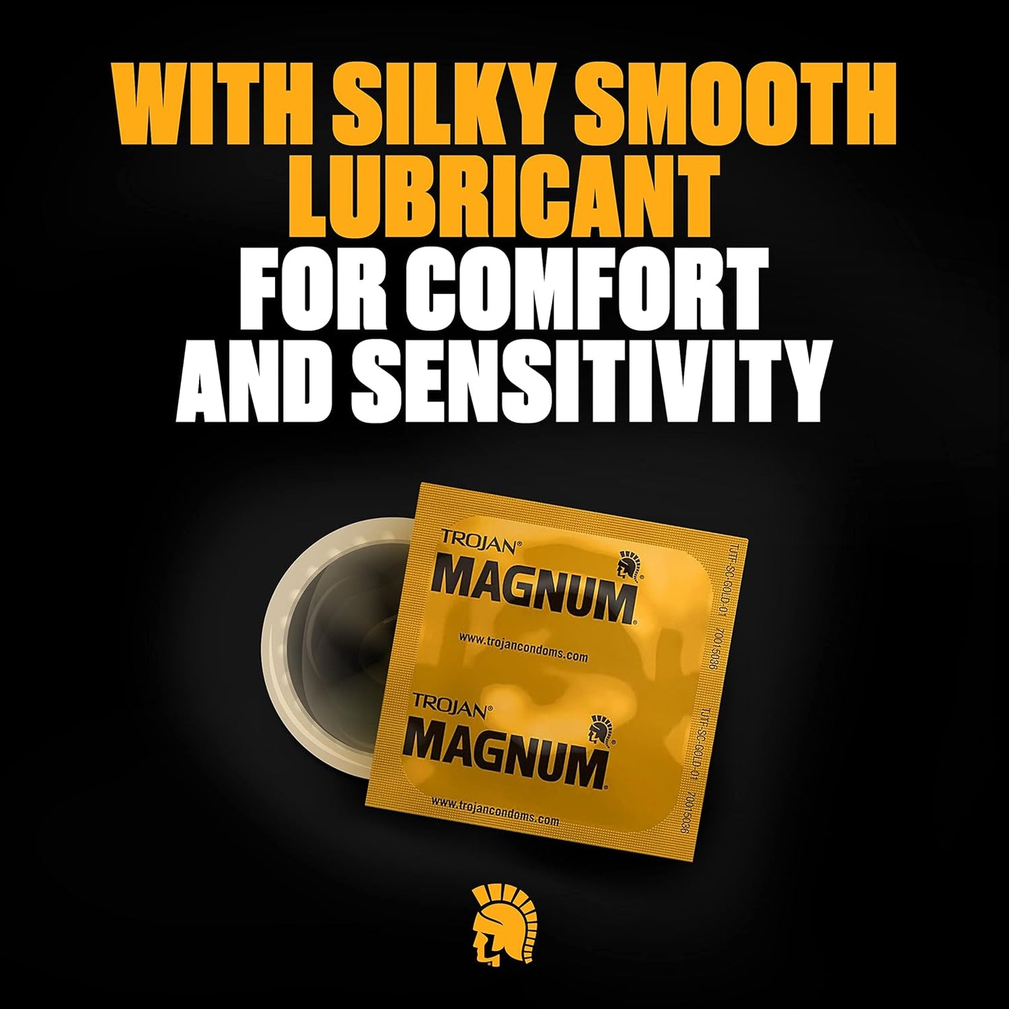 Magnum BareSkin Premium Large Condoms, Comfortable and Smooth Lubricated Condoms for Men, America's Number One Condom, 24 Count Value Pack