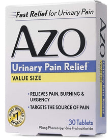 AZO Urinary Pain Relief, Dietary Supplement - for Urinary Discomfort, 30 Count AZO