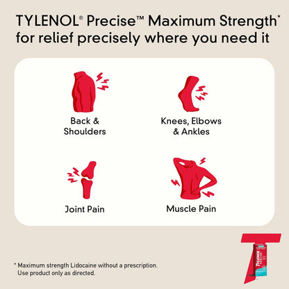 Tylenol Precise Cooling Pain Relieving Cream, Maximum Strength - 4 oz