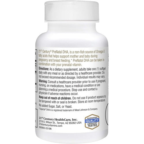 21st Century PreNatal DHA Softgels, 30 Count