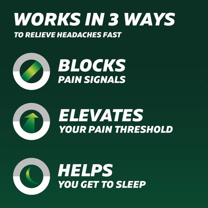 Excedrin PM Pain Reliever and Nighttime Sleep-Aid Caplets for Headache Relief – 24 Count