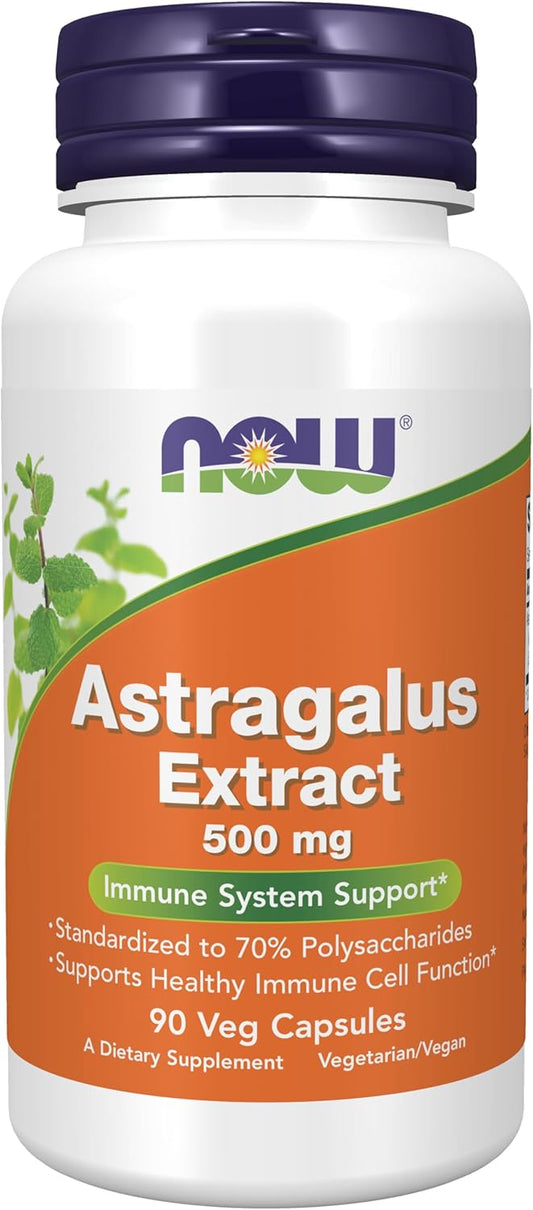 NOW Foods, Astragalus Extract, 500 mg, 90 Veg Capsules
