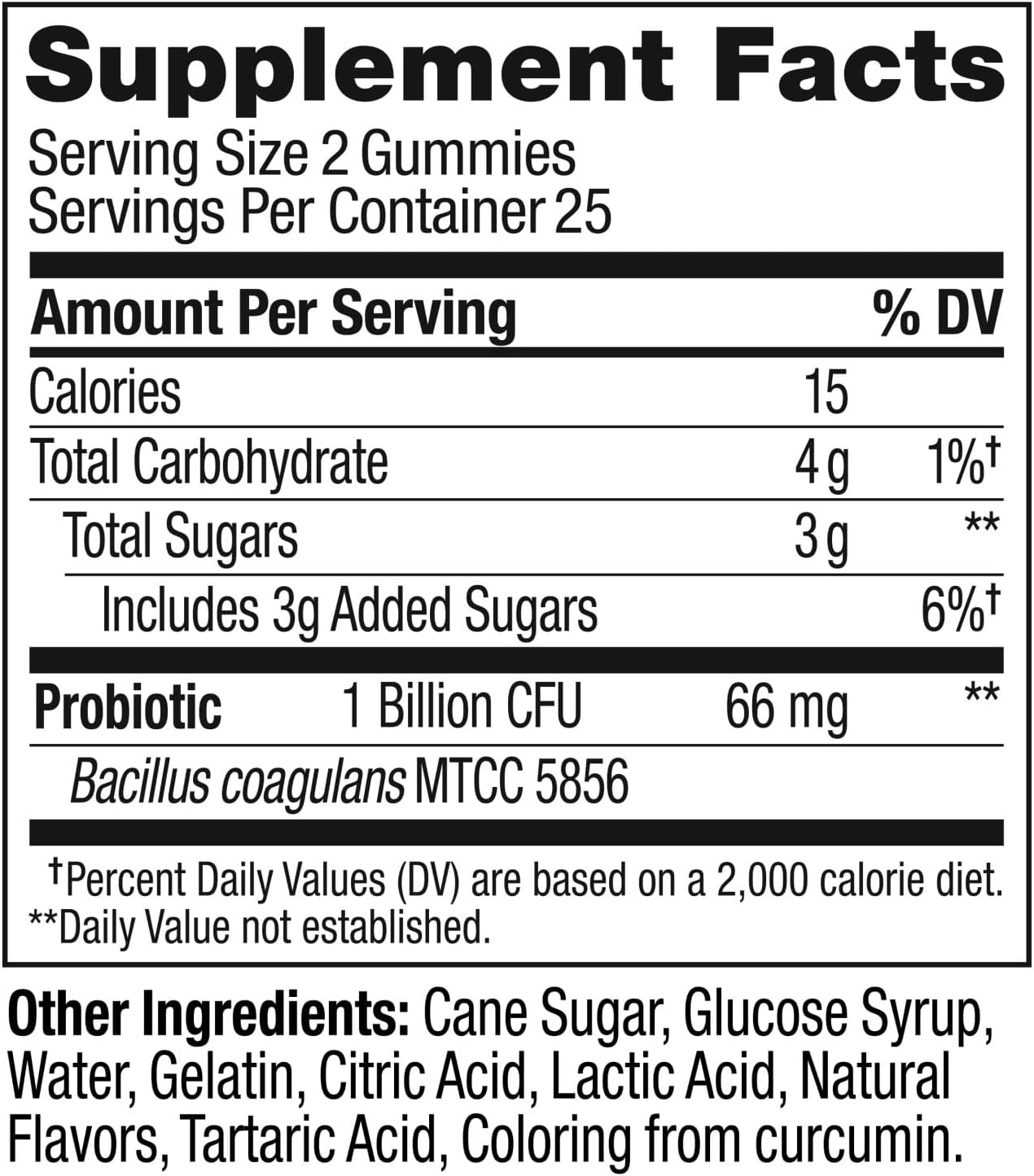 OLLY Probiotic Gummy, Immune and Digestive Support, 1 Billion CFUs, Chewable Probiotic Supplement, Mango, 25 Day Supply - 50 Count OLLY