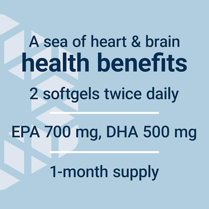 Super Omega-3 EPA/DHA Fish Oil, Sesame Lignans & Olive Extract - For Heart & Brain Health – For Inflammation & Cholesterol Management – Gluten-Free, Non-GMO – Lemon Flavor 120 Softgels