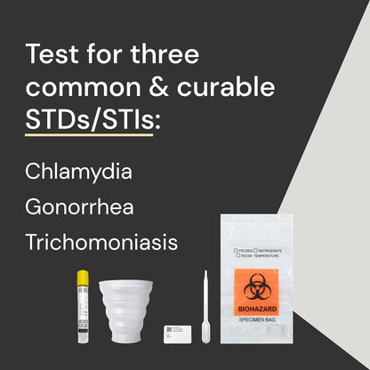 Simple HealthKit Chlamydia, Gonorrhea, and Trich - at Home STD Test. Telehealth Included. Results In 24 Hours.