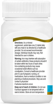 21st Century Slow Release Iron Tablets, 60 Count Vitamins Depots