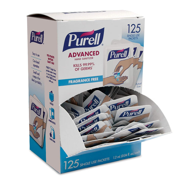 PURELL SINGLES Advanced Hand Sanitizer Gel, 125 Count Purell
