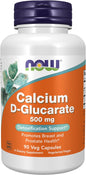 NOW Foods Supplements, Calcium D-Glucarate 500 mg, 90 Veg Capsules