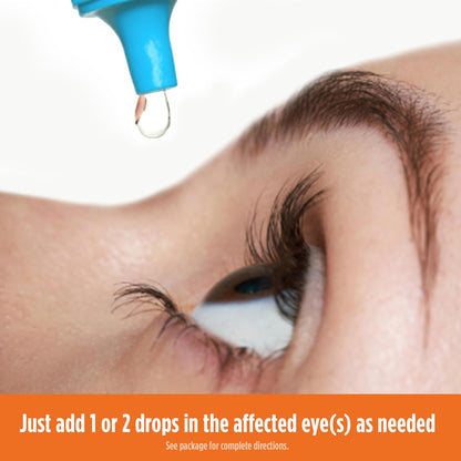 Maxim Eye Blink Triple Care Lubricating Eye Drops Moderate-Severe, Blink Eye Drops for Dry Eyes 10 ml, Bundled with 1 Reusable Anti-Fog Cloth for Eyeglasses