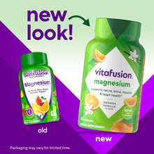 Vitafusion Magnesium Gummy Supplement, Orange Vanila Flavor, 60ct vitafusion