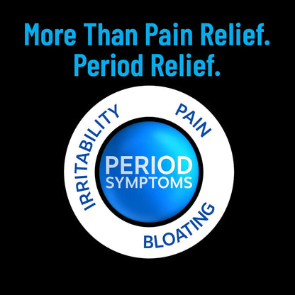 Multi-Symptom Formula, with Acetaminophen, Menstrual Period Symptoms Relief including Cramps, Pain, and Bloating, 40 Caplets