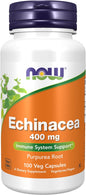 NOW Foods Supplements, Echinacea (Purpurea Root) 400 mg, 100 Veg Capsules