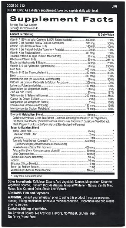 GNC Mega Men Energy Metabolism 90 Caplets