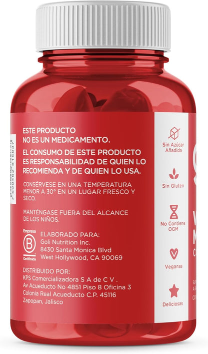 Goli Apple Cider Vinegar Gummy Vitamins - 60 Count