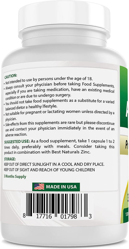 Best Naturals Astragalus 1000 mg 120 Capsules