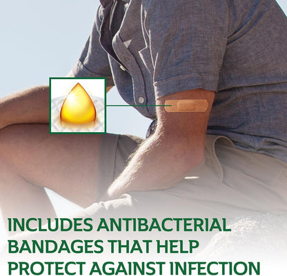 Curad Assorted Bandages Including Antibacterial, Heavy Duty, Fabric, and Waterproof Bandages, 300 Pieces