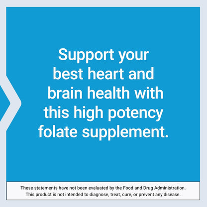 Life Extension High Potency Optimized Folate – L-methylfolate – Folic Acid, 8500 mcg DFE – 30 Tablets