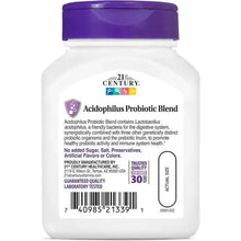 21st Century Acidophilus Probiotic Blend Capsules, 100 Count 21st Century
