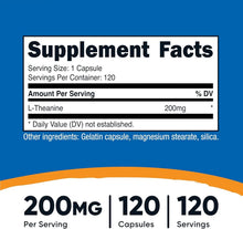 Nutricost L-Theanine 200mg Double Strength, 120 Capsules, Nutricost
