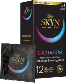 SKYN Excitation – 12 Count – Lubricated Latex-Free Condoms LifeStyles