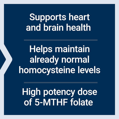 Life Extension High Potency Optimized Folate – L-methylfolate – Folic Acid, 8500 mcg DFE – 30 Tablets