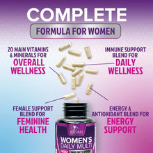 Nature's Nutrition Multivitamin for Women, Nature's Daily Women's Multi Vitamin Supplement for Immune Health Support - 60 Capsules Nature's Nutrition
