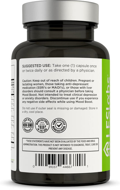 LES Labs Mood Boost – Stress Relief, Mood Support, Deep Relaxation & Better Sleep -  60 Capsules