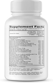 Lifeable Multivitamin & Multimineral with Iron Chewables for Kids – Vegetarian – Gluten Free Vegetarian – Great Tasting - Natural Flavored Pectin Chews with Vitamins A, B, C, D & E – 150 Count Vitamins Depots