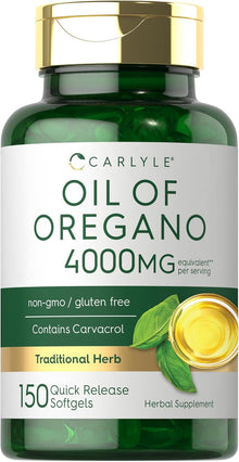 Carlyle Oregano Oil 4000mg Supplement | 150 Softgel Capsules Carlyle