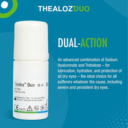 3 Pack Thealoz Duo 10 x 3 (30ml) - Dry Eye Drops - Eye Artificial Tears - Treatment for Dry Eyes
