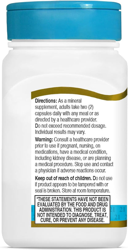 21st Century Chelated Magnesium Glycinate 200mg 90 Capsules