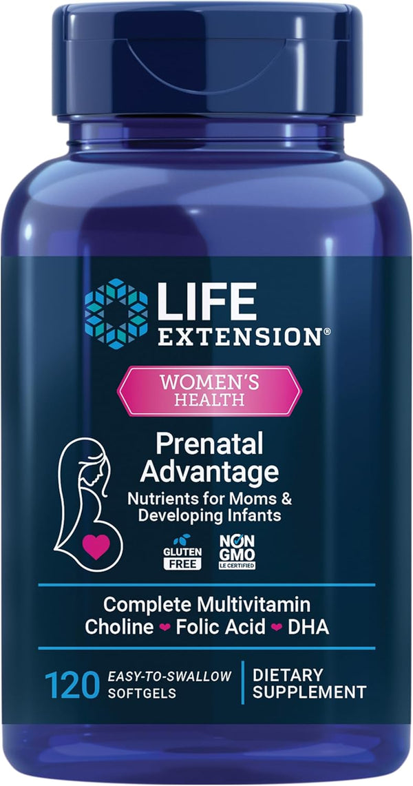 Life Extension, Prenatal Advantage, 120 Easy-To-SwallowSoftgels Life Extension