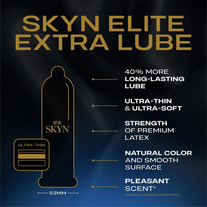 SKYN Elite Extra Lubricated Condoms, 36 Count