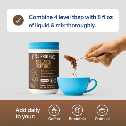 Vital Proteins Collagen Peptides Powder - Chocolate Powder, 13.5oz